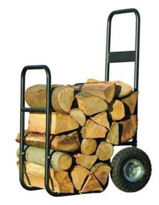 Transportní vozík na dřevo - stojan na dřevo na kolečkách